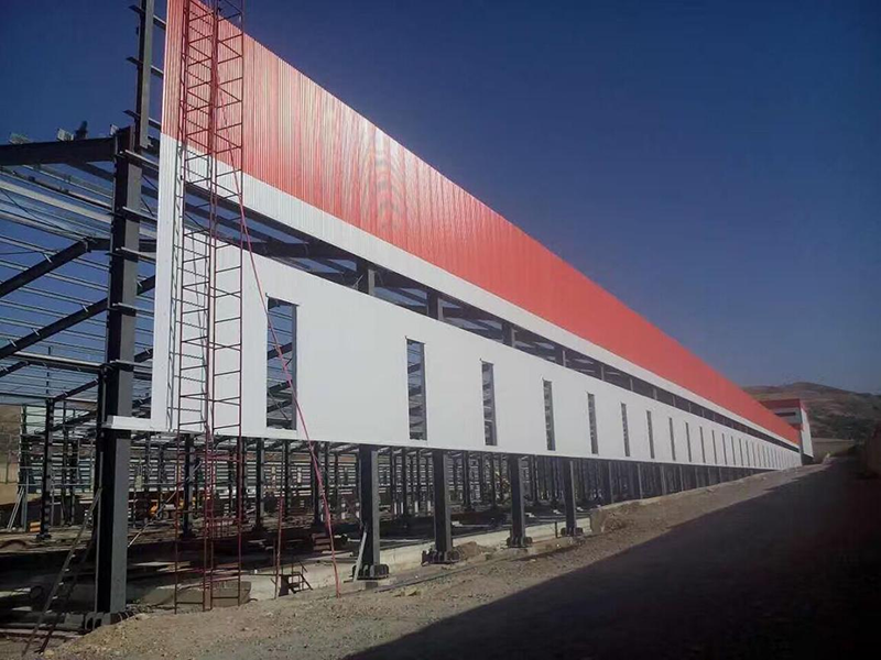 Warehouse de construção de estrutura de aço pré -fabricada