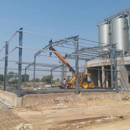 Ramada de estrutura de aço de instalação de aço edifício de construção de armazém