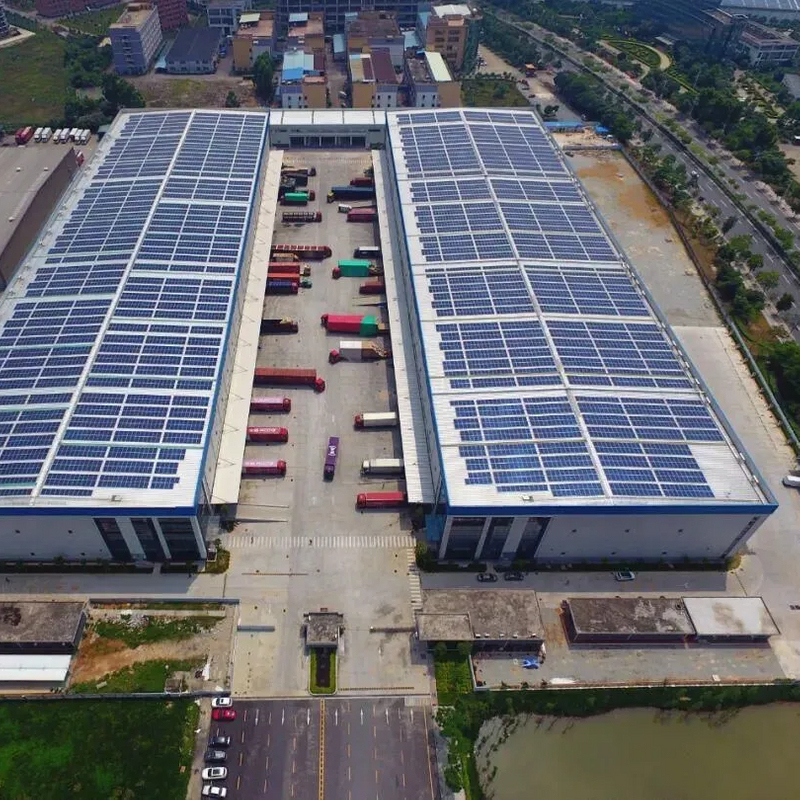 Ambiental Popular Multifuncional Estrutura de Aço Construção Planta fotovoltaica 