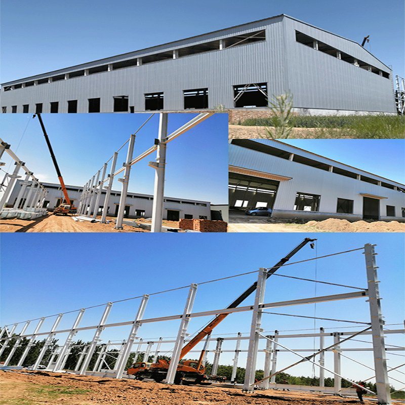 Construção de armazém estrutural de aço galvanizado pré-projetado