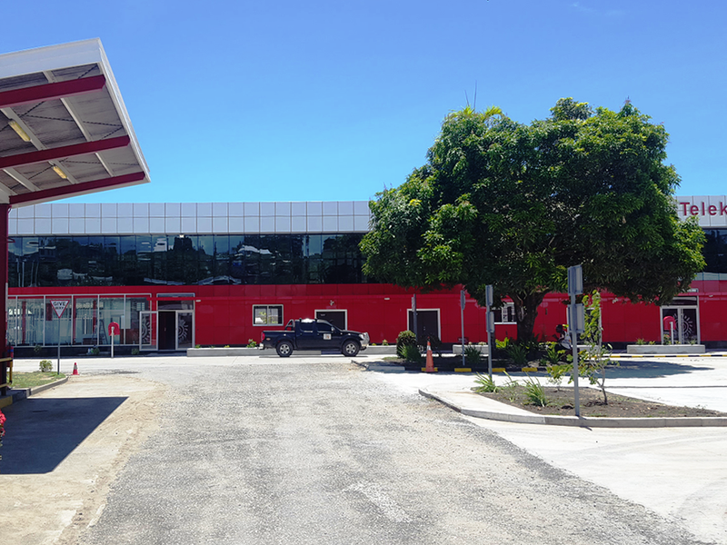 Showroom de estrutura de aço em Salomão