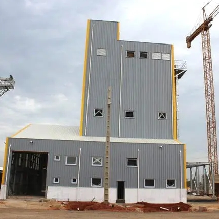 Construção da estrutura de estrutura de aço de dois andares industriais