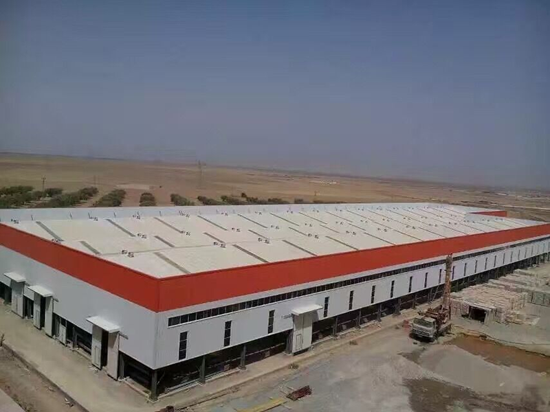 Warehouse de construção de estrutura de aço pré -fabricada