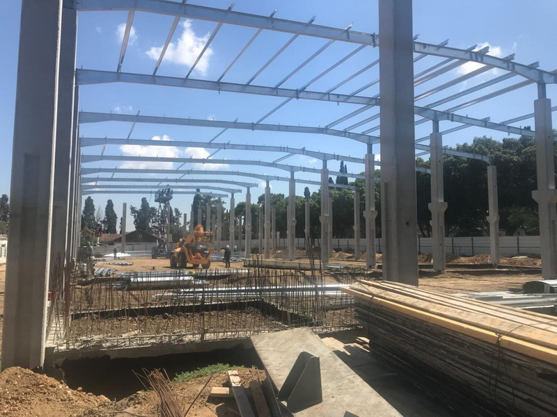 Quadros de armazém de estrutura de aço de construção galvanizada 