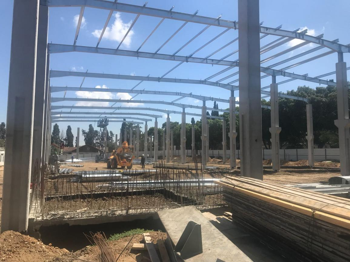 Quadros de armazém de estrutura de aço de construção galvanizada 